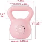 KHTO Kettlebells Fitness Exercise-Pink Strength Training Kettlebell Sets,Dumbbell Weights for Home Gym Equipment - Image 4
