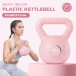 KHTO Kettlebells Fitness Exercise-Pink Strength Training Kettlebell Sets,Dumbbell Weights for Home Gym Equipment - Image 8