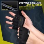 ihuan New Weight Lifting Gym Workout Gloves Men & Women, Great for Weightlifting, Exercise, Training, Fitness - Image 4