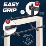 Sagler Pull up bar Doorway Heavy Duty Chin up bar Trainer for Home Gym Doorway Pull up bar or dip bar - Image 4
