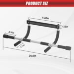 Pull Up Bar for Doorway, Portable Pull-up Bar for Strength Training, Body Fitness Workout Bar With Thickened Steel, Indoor Chin-Up Bar&Upper Body Workout Bar Fitness Trainer for Home and Gym - Image 3