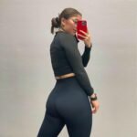 Aoxjox High Waisted Workout Leggings for Women Trinity Yoga Pants 26.5" - Image 3