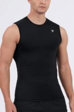 TELALEO 5 Pack Men's Athletic Compression Shirts Sleeveless Workout Tank Top Sports Base Layer Running Basketball - Image 7