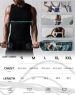 TELALEO 5 Pack Men's Athletic Compression Shirts Sleeveless Workout Tank Top Sports Base Layer Running Basketball - Image 8