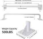 Wall Mounted Doorway Pull Up Bar, Heavy Duty Strength Training Pull-Up Bars for Doorframe, Support Beam or Joist Mount Thick Metal Sturdy Construction Support 500 lbs - Image 3