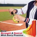 Softball Pitching Tools - 12 Inch Finger Strength & Spin Control Practice Softball Pitching Trainer, Portable Training Aid for Fastpitch & Slowpitch Players - Image 3