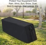 Weight Bench Cover - Exercise Workout Bench Cover Waterproof Protective Covers for Sit-Up Board - 55"L×18"W×16"H, Black - Image 5