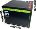 Box Jumps for Home Gym - Non-Slip Shockproof Plyometric Jump Box | Wear-Resistant Fitness Training Equipment for Jumping, Cardio, Leg Strength & Agility Workouts in Home, Gym & Sports Studios - Image 3