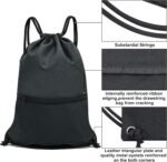 HOLYLUCK Drawstring Backpack Bag Sport Gym Sackpack - Image 6