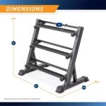 Marcy Weight Storage Organizer Racks for Dumbbells, Kettlebells, Weight Plates - Image 3
