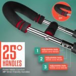 Twister Arm Trainer 4 Adjustable Springs (30-110lbs), Strength Training Equipment, Chest and Arm Trainer for Men & Women, Chest Expander, Portable Gym Equipment & Carry Bag, at Home Workout Exercise - Image 7