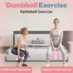 Adjustable Kettlebell Set, 4-in-1 Free Weight Kettlebell sets (5.5lbs 7.7lbs 9.9lbs 12.1lbs) for women, Weight Dumbbell Set of 2 for Home Gym Fitness Training - Image 3