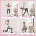 Adjustable Kettlebell Set, 4-in-1 Free Weight Kettlebell sets (5.5lbs 7.7lbs 9.9lbs 12.1lbs) for women, Weight Dumbbell Set of 2 for Home Gym Fitness Training - Image 5