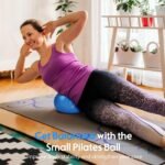 Small Exercise Ball, 9 Inch Mini Pilates Ball with Exercise Guide, Small Workout Ball for Stability, Fitness, Barre, Yoga, Core Training & Physical Therapy - Image 3