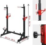 PLKO Multi-Function Squat Press Barbell Rack Stand, Height Adjustable Barbell，Max Load 550lbs,Fitness Exercise Equipment Home Gym - Image 3