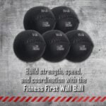 Fitness First Soft Wall Ball, 5-25 LBS, Durable Reinforced for Core Strength Building, Cardio - Image 3