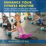 ProBody Pilates Small Exercise Ball with Pump - 9 Inch Workout Ball for Stability, Barre, Yoga, Core & Physical Therapy - Image 7