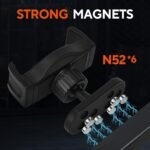 Magnetic Phone Holder for Gym, 360° Adjustable Strong Magnet Base Mount, Universal Magnetic Phone Mount for Workout Recording on All Smartphones - Image 3