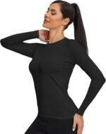 TELALEO 4 Pack Women's Thermal Shirts Fleece Lined Athletic Tops Long Sleeve Compression Workout Baselayer for Cold Weather - Image 3