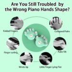 Piano Finger Trainers, Hand Grip Exerciser Ergonomic Training Finger Pressing Posture Correction Tool for Guitar Piano Trigger Finger Training Arthritis Therapy and Grip 2PCS/Set - Image 4