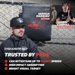 PowerNet Plyometric Softball & Baseball Training Equipment - Weighted Plyo Balls, Hanging Mat, Portable Backstop & Pitching Trainer - Image 3