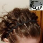 8 PCS Fashion No Slip Effortless Plastic Headbands with Teeth Comb Black Skinny Hair Accessories Bands for Women Men Teen Girls, Matte Black - Image 5