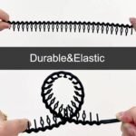 8 PCS Fashion No Slip Effortless Plastic Headbands with Teeth Comb Black Skinny Hair Accessories Bands for Women Men Teen Girls, Matte Black - Image 6