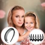 8 PCS Fashion No Slip Effortless Plastic Headbands with Teeth Comb Black Skinny Hair Accessories Bands for Women Men Teen Girls, Matte Black - Image 7