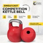 Kettlebell Kings | Competition Kettlebell Weights (8-48 KG) For Women & Men | Designed For Comfort in High Repetition Workouts | Superior Balance For Better Workouts - Image 3