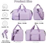 FIORETTO Women's Gym Duffle Bag with Shoes Compartment, 37L Capacity, Ideal for Travel, Gym, Sports, Duffel, Weekender - Image 3