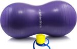 Bintiva Kids Therapy Peanut Ball - Sensory Room Equipment - Pregnancy Wiggle Seat - Physical Therapy, Yoga, Exercise - Image 3