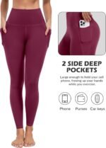 ATHVOTAR Leggings with Pockets for Women, 7 Packs High Waisted Workout Tummy Control Yoga Pants - Image 3