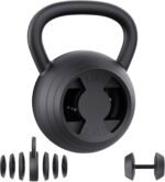 2-in-1 Adjustable Kettlebell, 15-45 LB Kettlebells Weight Set with Wide Grip, 4.8-30 LB Dumbbell Weights for Home Gym Strength Training - Image 2