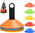 25/50/100pcs Disc Cones, Agility Soccer Cones with Carry Bag and Holder, Soccer Cones for Sports Training, Football, Soccer, Basketball, Coaching, Practice Equipment, 5 Color - Image 2