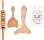 3-in-1 Wood Therapy Massage Tools Lymphatic Drainage Massager Wooden Massager for Maderoterapia,Anti-Cellulite, Body Sculpting & Contouring - Image 2
