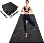 3x6 Feet Interlocking Foam Floor Mats (18-Pack) - 0.47"（12mm Thick Gym Mats for Home Workouts, Exercise & Play - Puzzle Tiles for Home Gym, Yoga, Kids Area. - Image 2