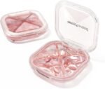 4-Compartment Pill Organizer, Small Pink Portable Pill Case for Daily Vitamins, Supplements & Medication, Travel-Friendly Compact Design, Stylish Cute Medicine Pill Box Pill Holder - Image 2
