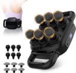 6 Head Massage Gun - Deep Tissue Massage Gun with 50 Adjustable Intensities & 9 Modes, Electric Percussion Massage Tool for Back, Leg, Muscle Pain Relief, Ideal Gifts for Friends and Parents - Image 2