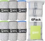 6 Pack Microfiber Gym Towels for Working Out，Fast Drying Workout Accessories Sweat for Gym Gear for Men & Women,Sports Exercise Fitness Gear Tennis Towels for Body Hot Yoga - Image 2