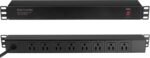 8 Outlet Rack Mount PDU Power Strip, 1020J Surge Protection & 15A Overload Switch, Fits 19'' Network Server Rack, 6ft 14AWG Cord, 1U RackMount, Rear Plug - Image 2