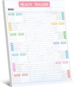 80 Pages Weekly Health Workout Tracker Journal Daily Diet Exercise Planner Meal Water Fitness Journal Full Year Wellness Journal Daily Food Diary Gym Notebook for Women Men Weight Loss Bodybuilding - Image 2