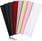 8PCS Summer-Exclusive Non Slip Sports Elastic Soft Running Fashion Headbands Absorb Sweat for Women & Men Working Out, Travel - Image 2