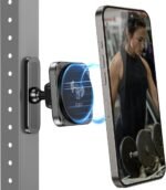 A2C Magnetic Phone Holder for Gym, Aluminum Alloy Base Attach to Metal & Non-Metal Surfaces, Gym Phone Mount for MagSafe iPhone 12-17 Series, Ideal Gym Essentials for Workouts Recording - Image 2