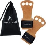 AEOLOS Leather Gymnastics Hand Grips-Great for Gymnastics,Pull up,Weight Lifting,Kettlebells and Cross Training - Image 2
