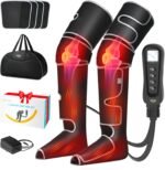 ALLJOY Christmas Gifts, Leg Massager for Circulation and Pain Relief FSA, Gifts for Men Women Dad Mom, Leg Massager with Heat and Compression, 2 Heat 5 Modes 4 Intensities 4 Extenders - Image 2