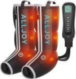 ALLJOY Christmas Gifts for Men Women, Leg Massager with Heat and Compression, Sequential Leg Compression Massager Boots w/ 2 Heat 4 Mode 4 Intensity, Leg Massager for Circulation and Pain Relief FSA - Image 2