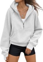 AUTOMET Womens Hoodies Fleece Fall Fashion Outfits Workout Sweatshirts Y2k Winter Zip Up Jackets Oversized Tops Clothes 2025 - Image 2