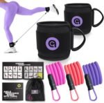 ActiveGear Ankle Resistance Bands with Cuffs - Ideal for Glutes, Legs & Core Workouts, Kickback Ankle Strap Set for Home Workout Equipment & Gym Fitness for Women and Men - Image 2