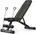 Adjustable Weight Bench for Home Gym, Foldable 700LBS Workout Bench with 9 Backrests, Multi-Purpose Bench Press for Incline Decline Flat with Fast Adjustment (2 resistance bands) - Image 2