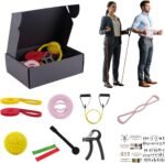 All-in-One Office Workout Set – Resistance Bands, Loop Bands, Massage Ball, Wrist Strengthener & Exercise Guide – Home & Office Fitness Kit for Better Posture, Pain Relief & Stress Reduction - Image 2